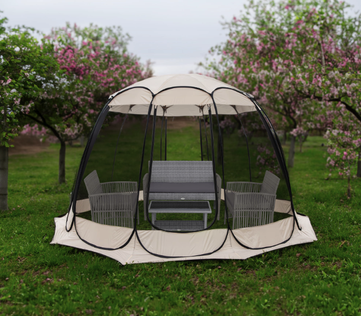 Садовий намет-павільйон Jumi Kibris складаний з москітною сіткою Київ - фото 3