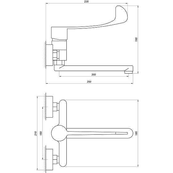 Змішувач для кухні TOPAZ CLINIC TCL-15044 Луцьк