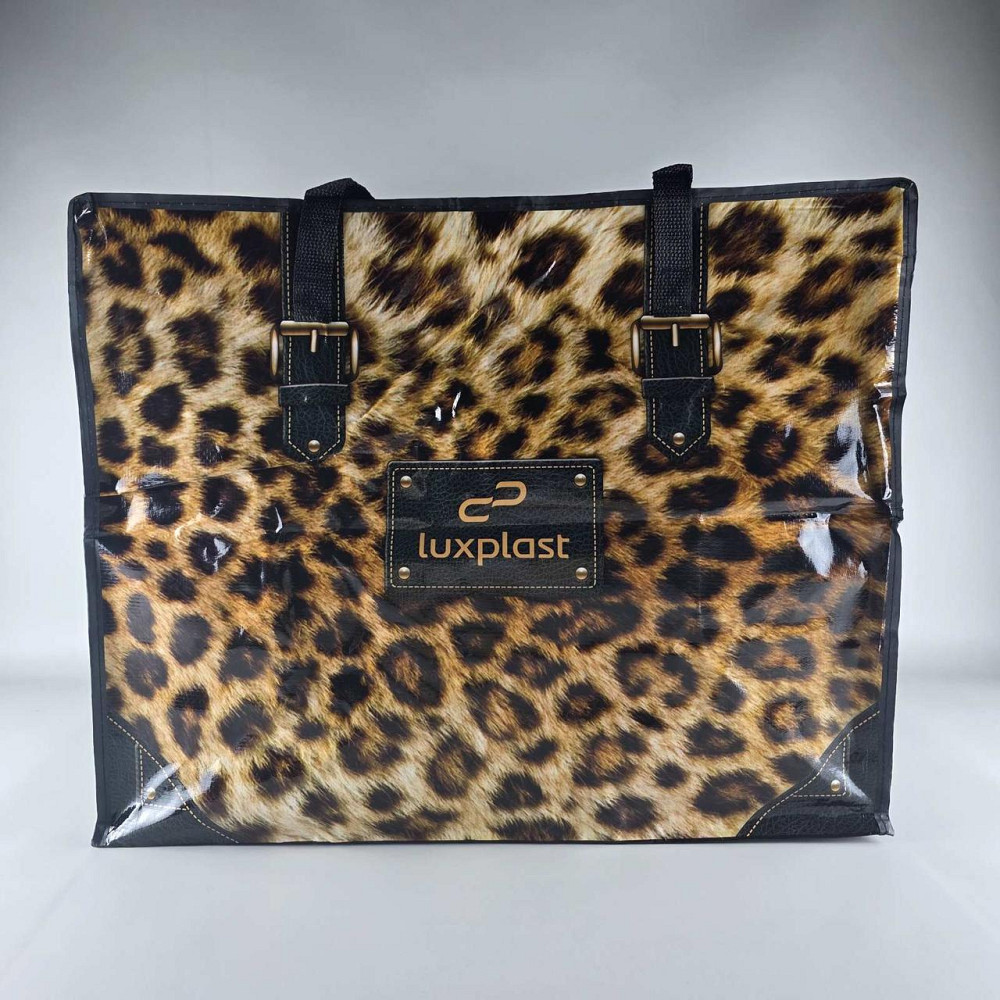 Поліпропіленова сумка господарська з кольоровим малюнком No5 Гепард (1 шт.) Харків - фото 1