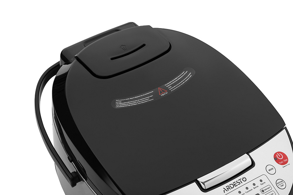 Мультиварка ARDESTO, 860Вт, чаша-5л, електронне керув., книга рецептів, метал/пластик, сріблясто-чорний Київ - фото 9