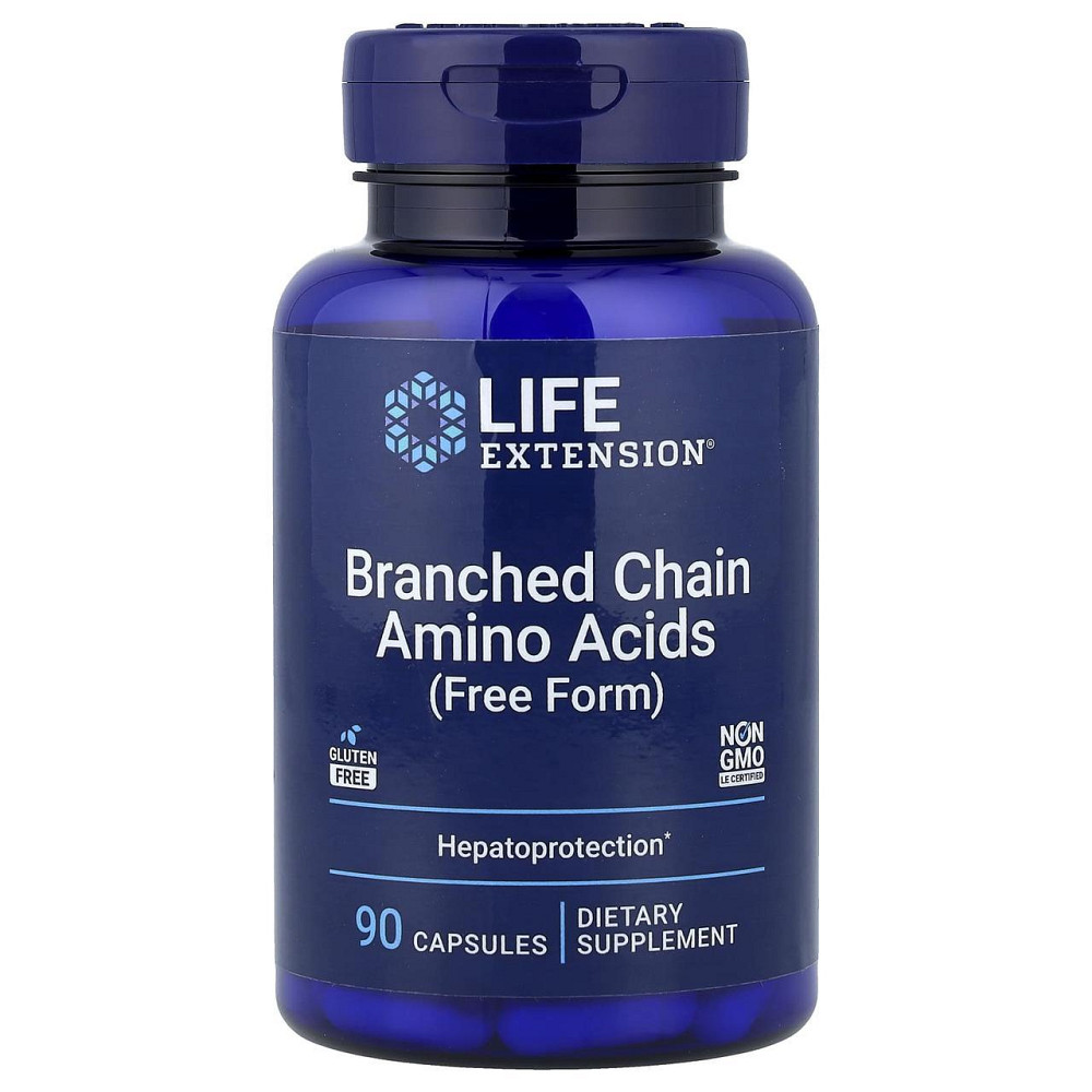 Амінокислоти BCAA Life Extension Branched Chain Amino Acids 90 капс Київ - фото 1