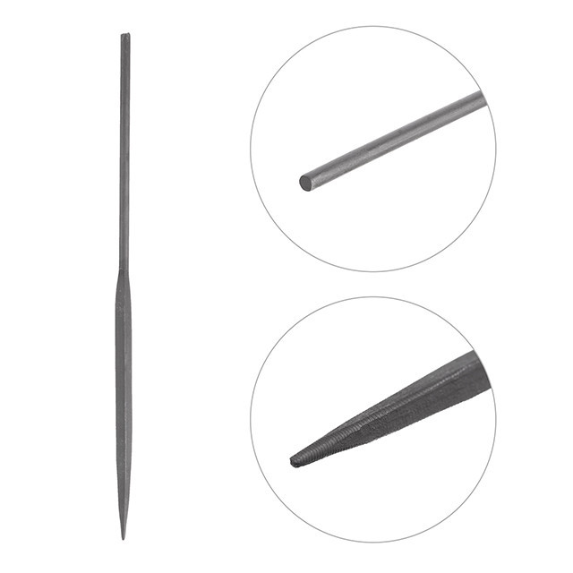 Набір надфілів, 10 шт., 140 мм, без ручок INTERTOOL HT-3707 Київ - фото 9