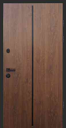 Дверь уличная модель LAMA LINE, дуб темный 860 Киев