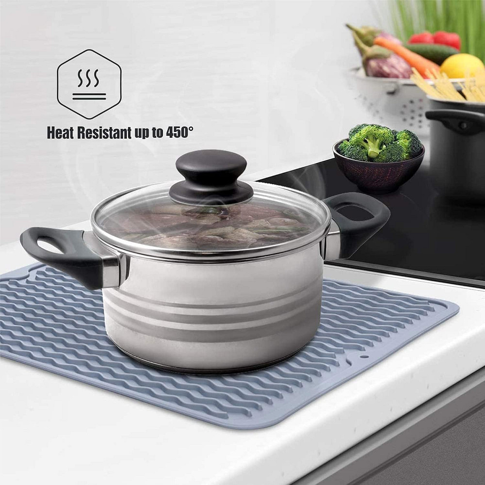 Килимок силіконовий нековзний для сушіння посуду 30*40см Вінниця - фото 4