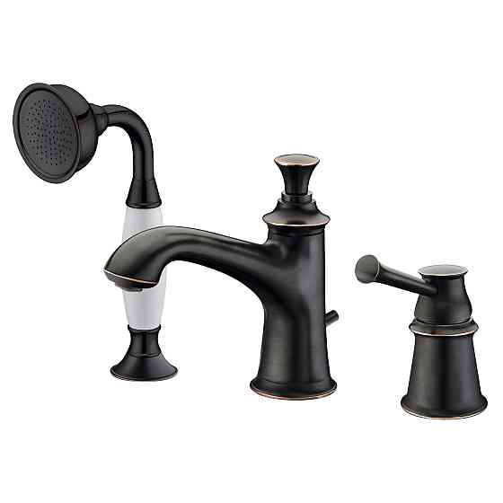 Змішувач врізний на борт ванни Imprese Podzima Zrala ZMK02170805, черный Київ