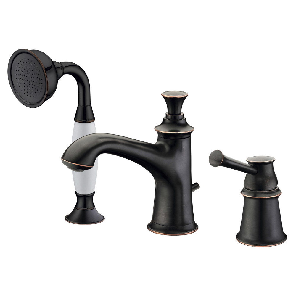 Змішувач врізний на борт ванни Imprese Podzima Zrala ZMK02170805, черный Київ - фото 1