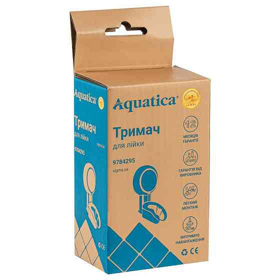 Держатель для лейки на вакуумной присоске s42 64×79×104мм AQUATICA (9784295) Киев