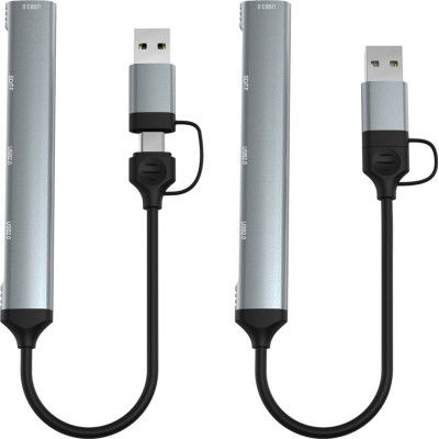 Концентратор Dynamode 5-in-1 USB Type-C/Type-A to 1хUSB3.0, 2xUSB 2.0, card-reader SD/MicroSD (DM-UH-514) Винница - изображение 4