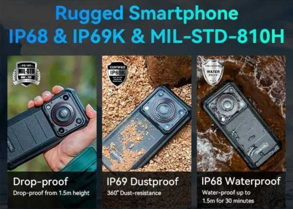 Смартфон Oukitel WP36 8/128Gb Black Громкий динамик 128Дб NFC 10600mAh. Киев - изображение 2