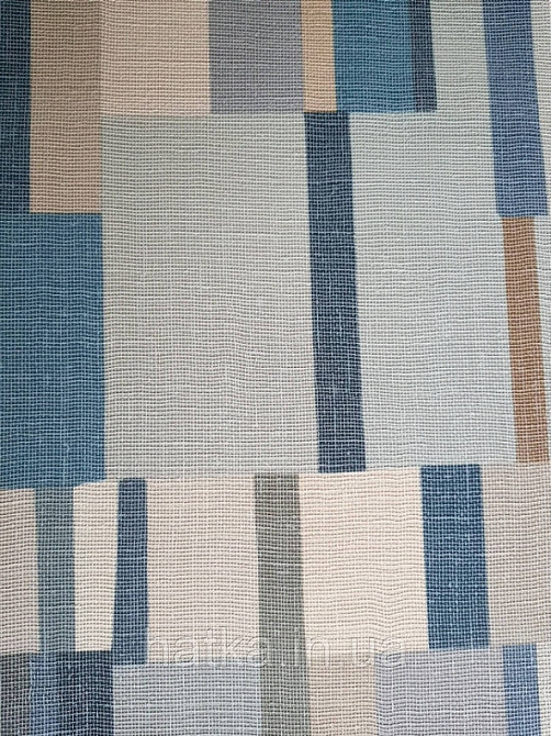 Шпалери вінілові на флізелін Sirpi AltaGamma Home 3 геометрія смуги різні сині, голубі, бежеві Київ - фото 1