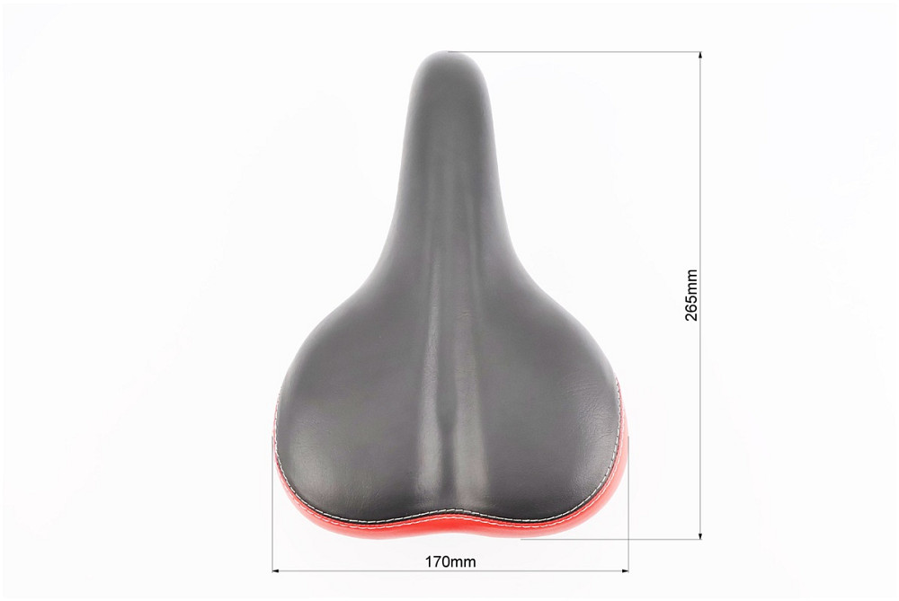 Сидіння ХВЗ/Gamma 265x170мм чорно-червоне Київ - фото 3