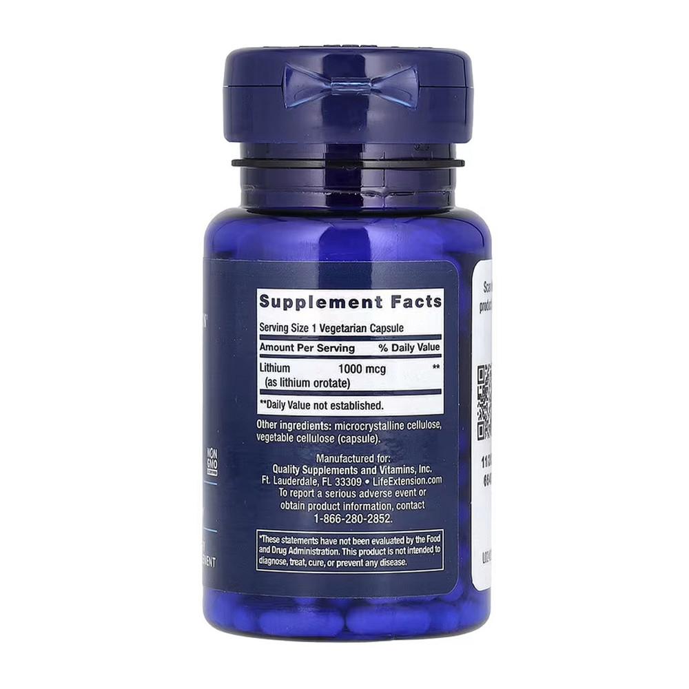 Литий Life Extension Lithium 1000 mcg 100 капс Киев - изображение 2