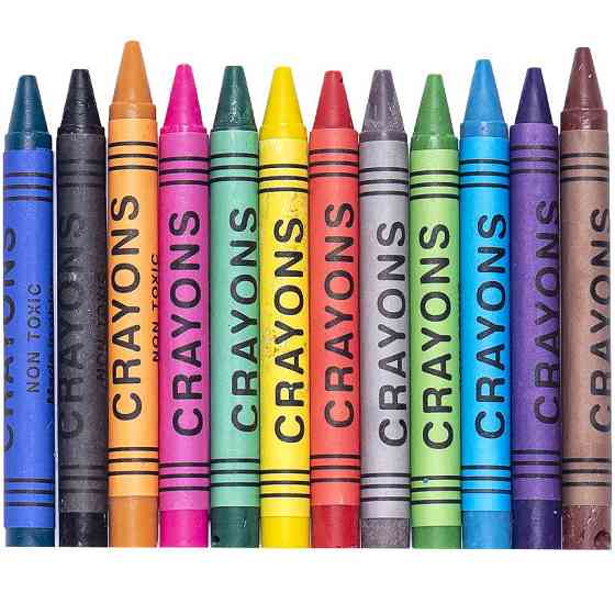 Воскові олівці 12 кольорів CRAYONS 2688A Вінниця