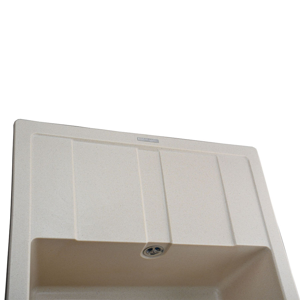 Гранітна мийка Globus Lux ONE слонова кiстка 650х500 Тернополь - изображение 3