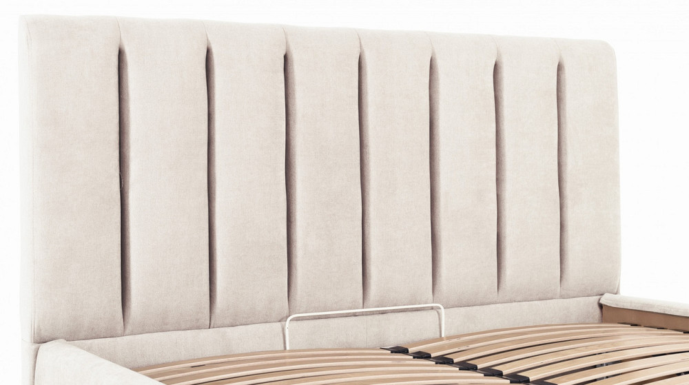 Ліжко Sanam Comfort 120 х 200 см Місті Milk З підйомним механізмом та нішою для білизни Бежевий Дніпро - фото 11