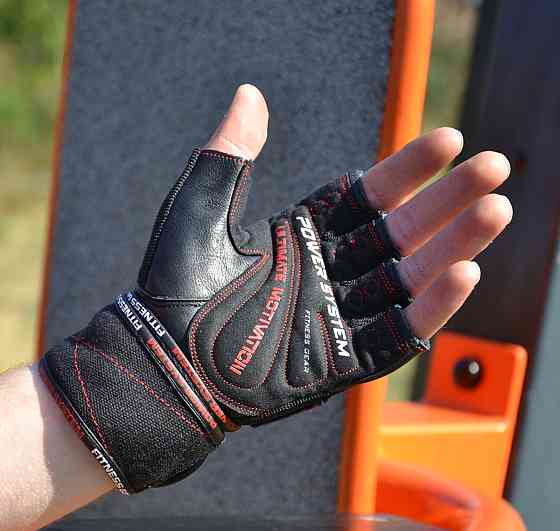 Рукавички для фітнесу Power System PS-2810 Ultimate Motivation Black Red Line XL Луцьк