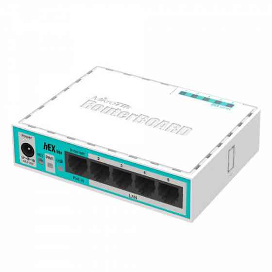 Маршрутизатор Mikrotik hEX lite RB750r2 with 850MHz CPU, 64MB RAM, 5 LAN ports, RouterOS L4, plastic (RB750r2) Киев