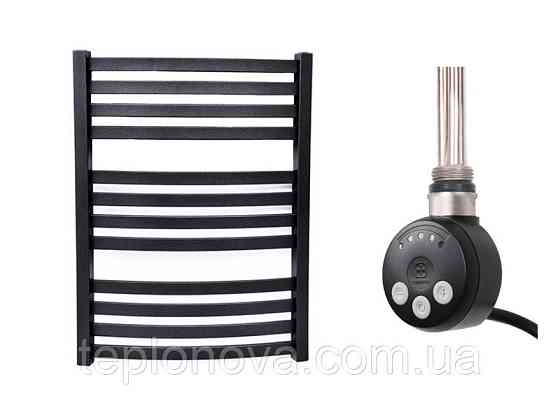 Электрический Полотенцесушитель Черный Плоский 710х500 Terma Dorota Черновцы