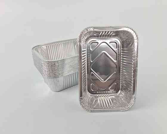 Контейнер из пищевой алюминиевой фольги прямоугольный 520мл R26G 100шт в упаковки (1 пачка) Харьков