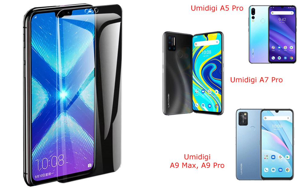 Защитное стекло NeoGlass для Umidigi A5 Pro, A7 Pro, A9 Max, A9 Pro – ультрапрозрачное и устойчивое Киев - изображение 2