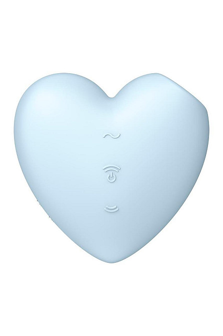 Вакуумний стимулятор-серце з вібрацією Satisfyer Cutie Heart Blue Sex Aura Київ - фото 6