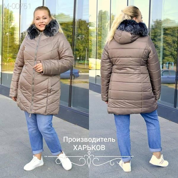 Женская теплая зимняя курточка пуховик больших размеров.54-72р. Киев - изображение 8
