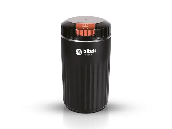 Кофемолка электрическая BITEK BT-7147 800 Вт, 100 г, черная, ножевой блок 8 лезвий из нерж. стали, замки безопасности Одесса