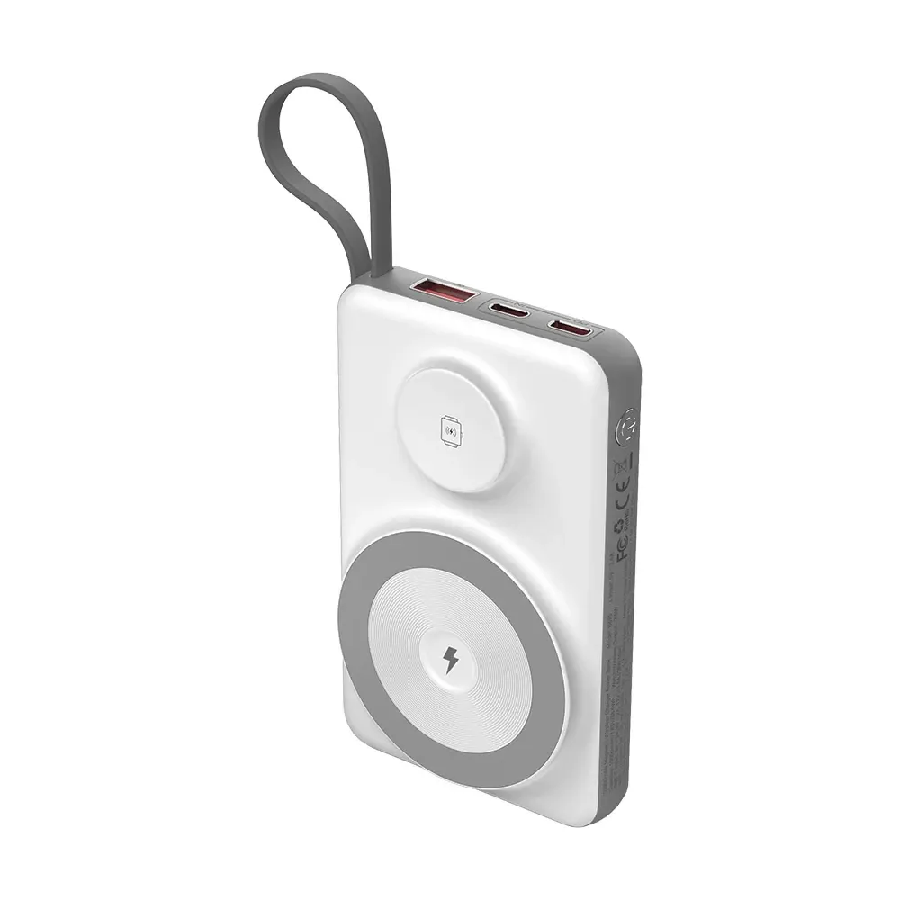 Повербанк 10000mAh Choetech B695 White QC3.0 PD3.0 бездротова зарядка смартфонів та Apple Watch (43-00143) Київ - фото 1