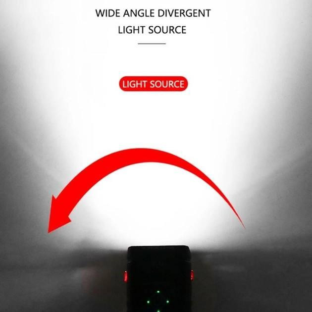 Велосипедний ліхтар на кермо BK-01Pro-T6 + індикація заряду + microUSB (4 режими) Бровари - фото 7