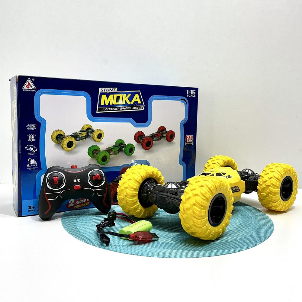 Машина трюкова всюдихід на радіокеруванні трансформер з гнучким корпусом Жовта (8023) Чернигов - изображение 2