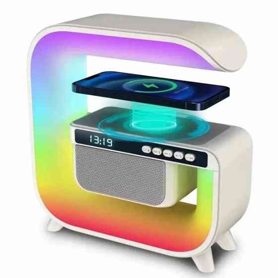 Ночник от usb и на батарейках RGB G3, Аудиоколонка с ночником и беспроводной зарядкой DE-59 Львов