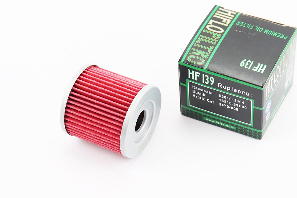 Фільтр-елемент масляний HF139 (44x44мм) KAWASAKI KLX 400 R/SR, SUZUKI DR-Z 400 E/S/SM, ATV KAWASAKI KFX 400, SUZUKI LT-A 500/LT-Z 400/450 Quadracer Киев - изображение 1