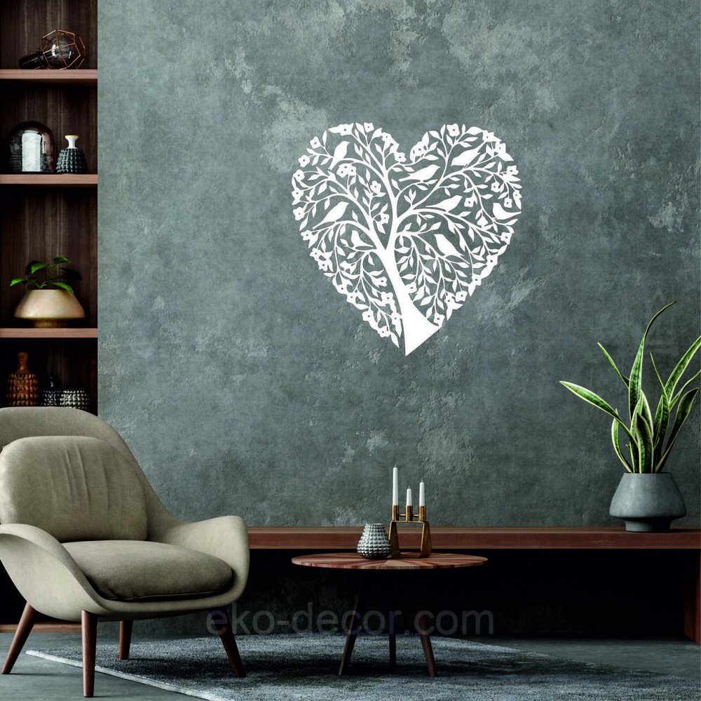 Декоративное настенное 3D Панно «Птицы Сердце» Декор на стену с объемом Киев - изображение 6