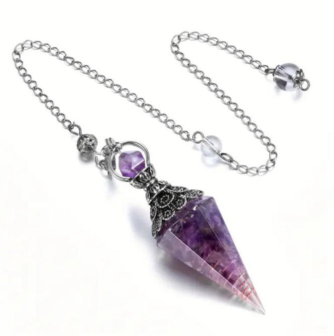 Маятник Аметист для балансировки энергии – биолокационный маятник (6,4 см) Киев - изображение 1