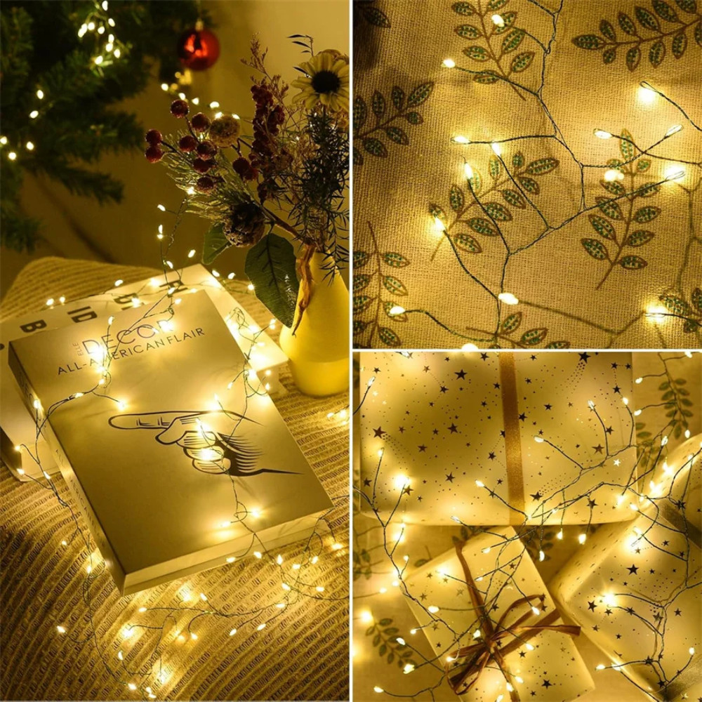 Гирлянда Роса фейерверк от USB,20м,600LED + пульт,Теплый белый SBR Киев - изображение 2