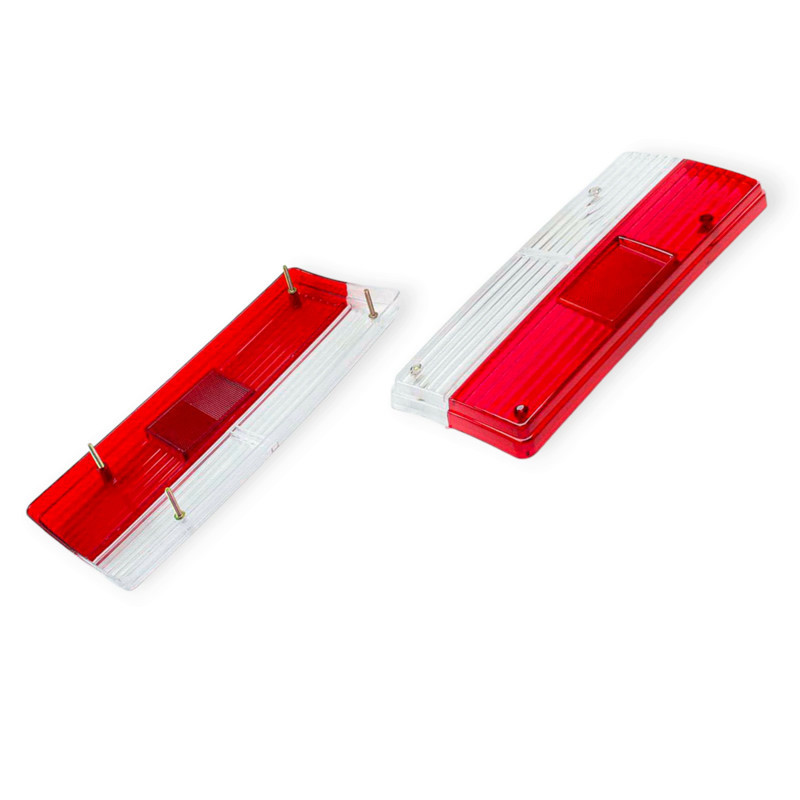 Стекло 2107 заднее, тюнинг красно-белое (к-кт 2 шт) фонаря Мукачево - изображение 1