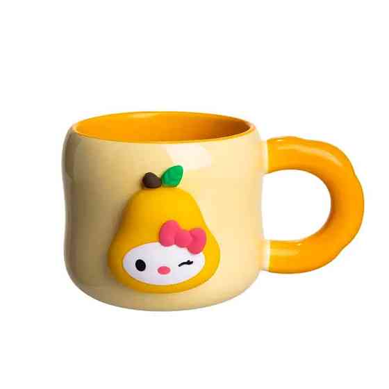 Кубок порцелянова з магнітом Sanrio 400 (мл) подарункова кружка прикольна чашка для дітей на подарунок Бежевий FM-37A Київ