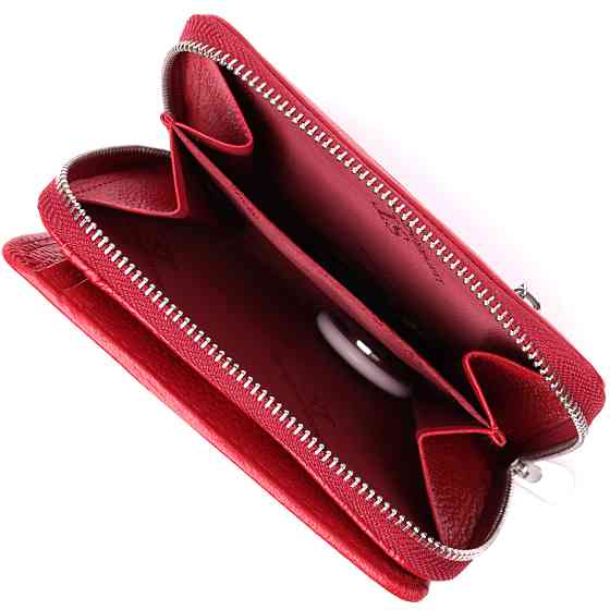 Кошелек для женщин яркого цвета из натуральной кожи ST Leather 22552 Красный Киев