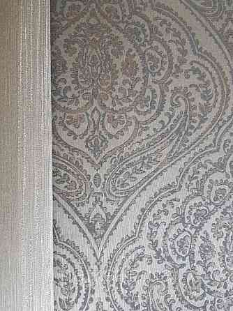 Текстильні шпалери на флізеліновій основі Cador Rasch Textil 086743 вензелі оливковий чорний з бронзою Київ