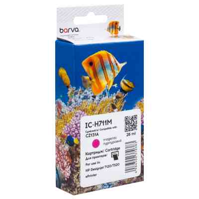 Картридж Barva HP 711 (CZ131A/CZ135A) 26 мл, Magenta (IC-H711M) Вінниця