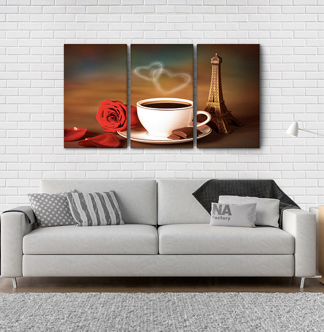 Модульна картина Кави (53х100см) Аrt-116_3А Київ - фото 2