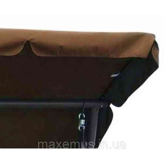 Садовые качели для дачи и дома четырехместные уличные качели с навесом Bonro Garden дачные качели для отдыха Мостиська