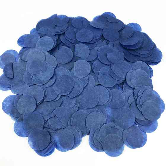 Конфетти кружки из бумаги 10 г 25 мм синий Киев