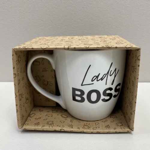 Чашка Lady boss 500мл (подарункова уп) 5098 чорний Кварта Житомир