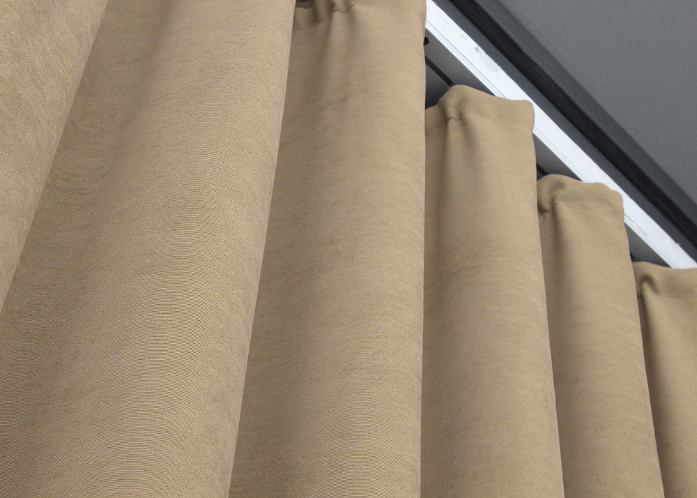 Шторна тканина мікровелюр Petek YL колір бежевий 1800ш Київ - фото 5