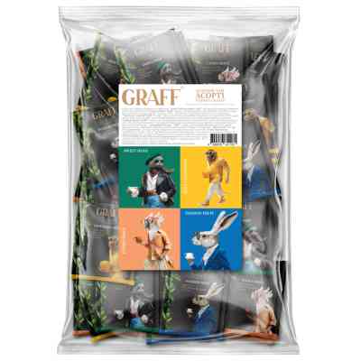 Чай Graff Assorted Tea Flavors Асорті чаю зеленого байхового 12 пакетиків x 1.5 г x 4 види (4820279611181) Вінниця