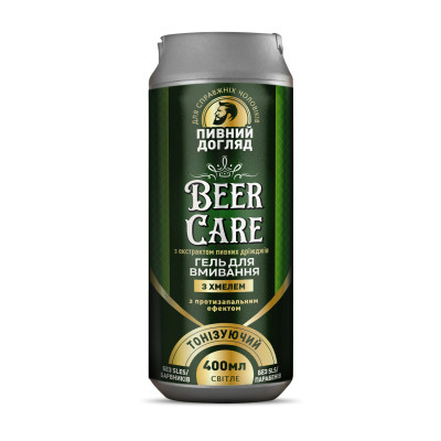 Гель для вмивання Beer Care З хмелем Тонізувальний з протизапальним ефектом 400 мл (4820164642023) Вінниця - фото 1