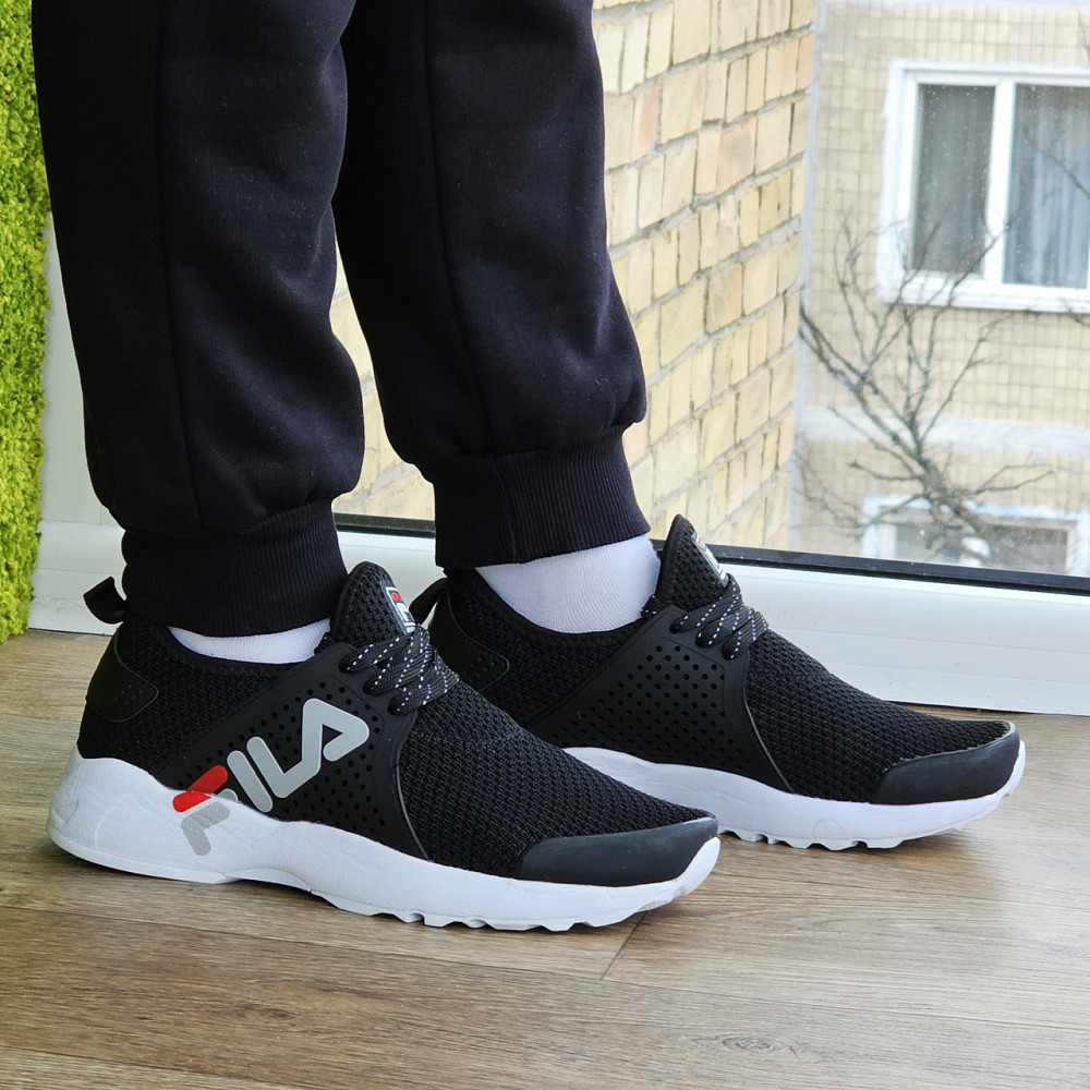 Кроссовки FILA Черные Мужские Фила Сеточка Летние (размеры: 41,42,43,44,45) Видео Обзор Днепр - изображение 8