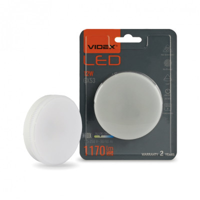 Лампочка Videx LED GX53 12W 3000K 220V (VL-GX53-12533) Вінниця - фото 6