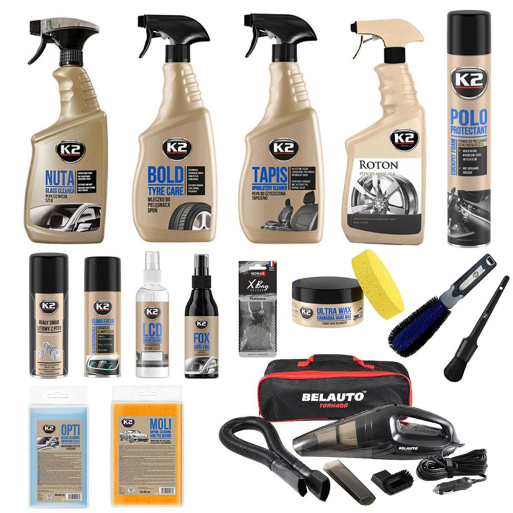 Подарунковий набір для водія з автохімією K2 та пилососом (16 од.) Київ - фото 1
